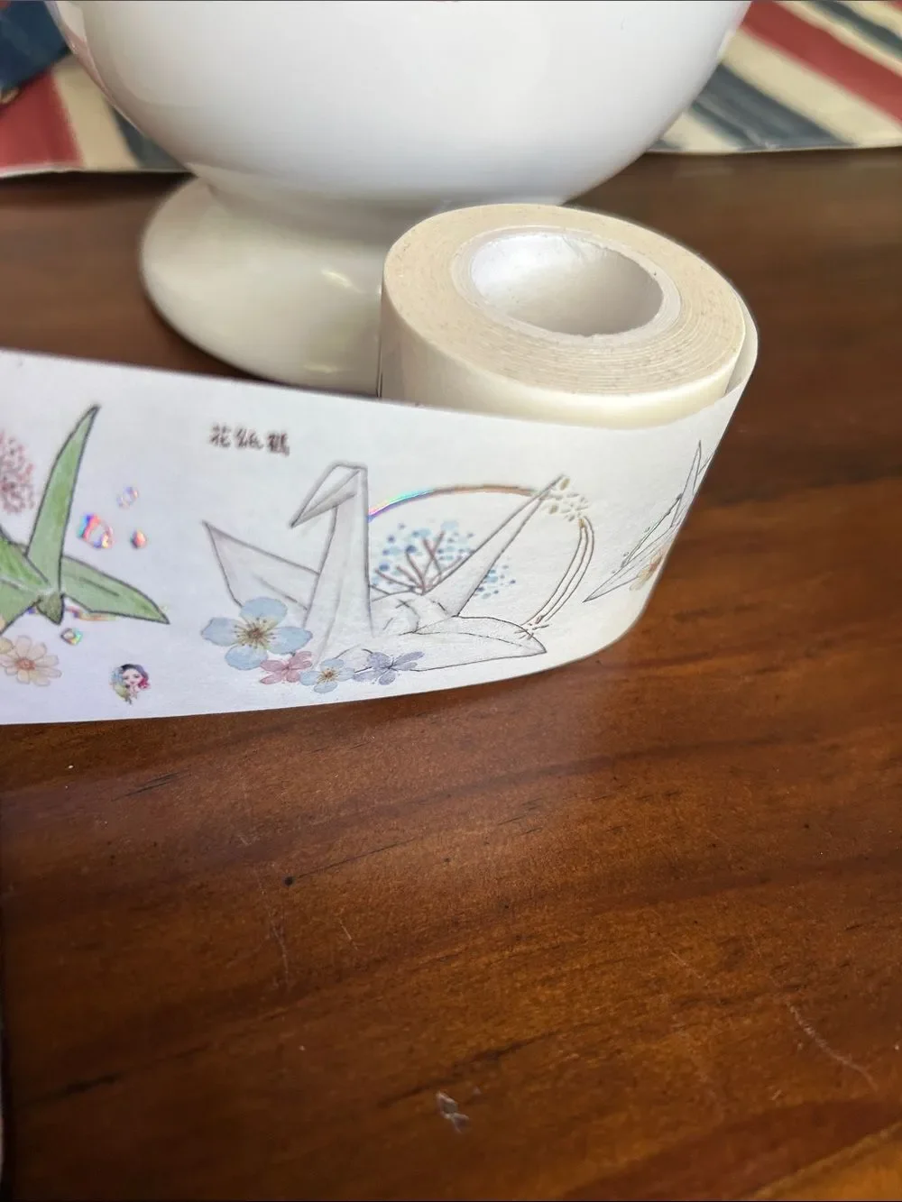 Washi Tape  Origami Crane Party Tape - Multicolor like new